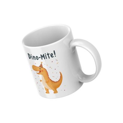 Dino-Mite! Mug by Dancing Littles Jungle Image 1