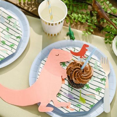 Dino-Mite Small Plates -10/Pack - 10 Pieces Image 2