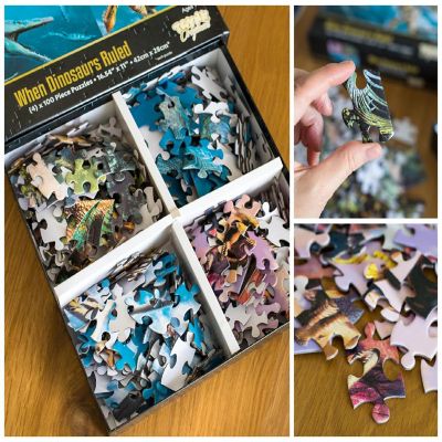 Dinosaur 100-Piece Jigsaw Puzzle Box Bundle  Set of 4 Image 3