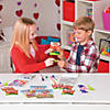 Dinosaur Eraser Valentine Exchanges with Card for 24 Image 1