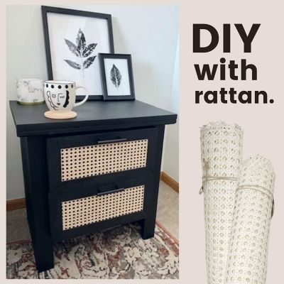 Discount Trends 18" Wide Semi-Bleached Rattan 18" x 24" Image 3