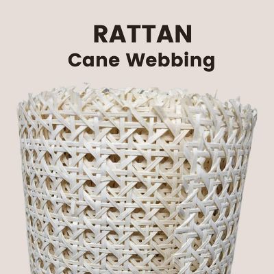 Discount Trends 18" Wide Semi-Bleached Rattan 18" x 84" Image 1