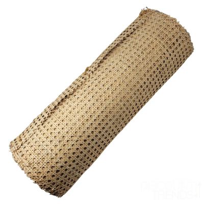 Discount Trends 24" Wide Natural Rattan Webbing Roll 24" x 120" Image 1