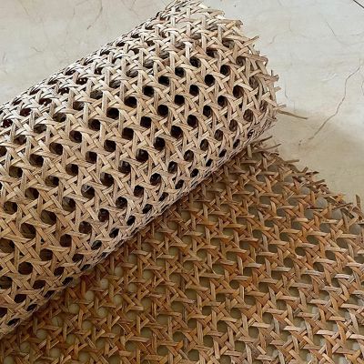 Discount Trends 24" Wide Natural Rattan Webbing Roll 24" x 120" Image 2