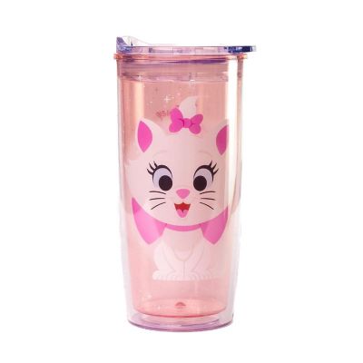 Disney 100 The Aristocats Marie Plastic Travel Tumbler  Holds 20 Ounces Image 1