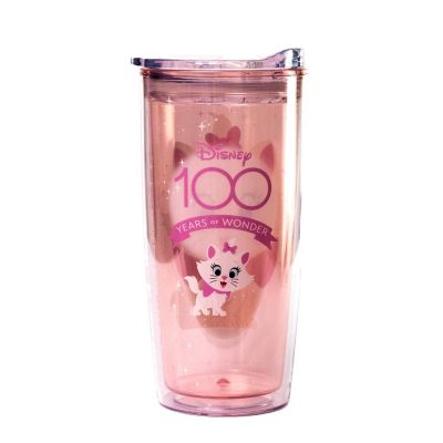 Disney 100 The Aristocats Marie Plastic Travel Tumbler  Holds 20 Ounces Image 1