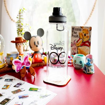 Disney 100 Years of Wonder 32-Ounce Twist Spout Water Bottle and Sticker Set Image 2