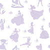 Disney&#160;100th&#160;Anniversary Princesses Purple Peel and Stick Wallpaper Image 1