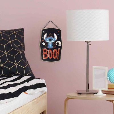 Disney 1x7 Disney Lilo & Stitch Boo Hanging Halloween Wood Wall Decor Image 1