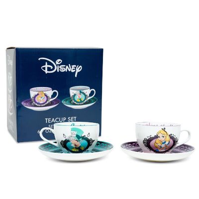 Disney Alice In Wonderland Mad Hatter Bone China Teacup and Saucer  Set of 2 Image 1