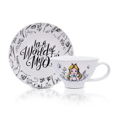 Disney Alice In Wonderland "World of My Own" Ceramic Teacup and Saucer Set Image 1