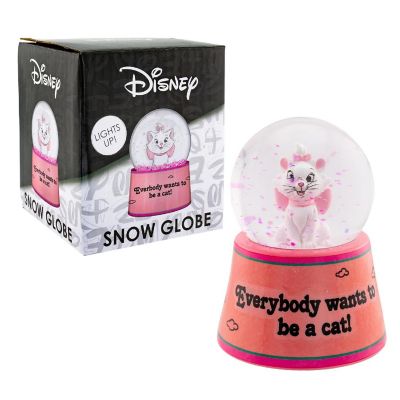 Disney Aristocats Marie "Everybody Wants To Be A Cat" Mini Light-Up Snow Globe Image 2