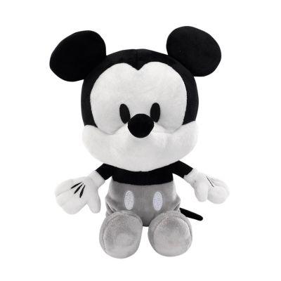 Disney Baby Mickey Mouse Black/White Plush Stuffed Animal Toy by Lambs & Ivy Image 1