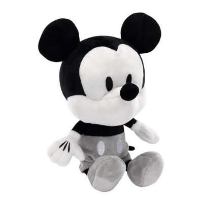 Disney Baby Mickey Mouse Black/White Plush Stuffed Animal Toy by Lambs & Ivy Image 1