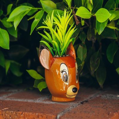 Disney Bambi 5-Inch Ceramic Mini Planter with Artificial Succulent Image 2