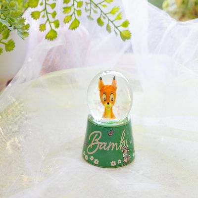 Disney Bambi "Pretty Flower" Mini Light-Up Snow Globe  3 Inches Tall Image 3