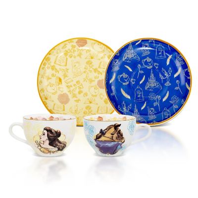 Disney Beauty and the Beast Bone China Teacup and Saucer  Set of 2 Image 1