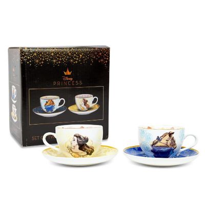 Disney Beauty and the Beast Bone China Teacup and Saucer  Set of 2 Image 2