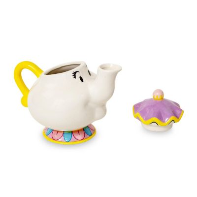 Disney Beauty and the Beast Mrs. Potts Sculpted Ceramic Teapot Replica Image 2
