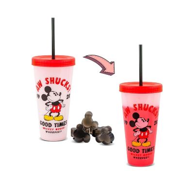 Disney Classic Mickey Mouse "Aw Shucks" Color-Changing Plastic Tumbler Image 1