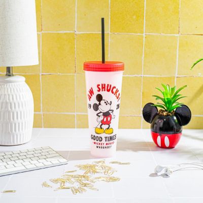 Disney Classic Mickey Mouse "Aw Shucks" Color-Changing Plastic Tumbler Image 2