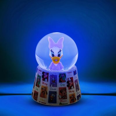 Disney Daisy Duck 3-Inch Mini Light-Up Snow Globe Image 1