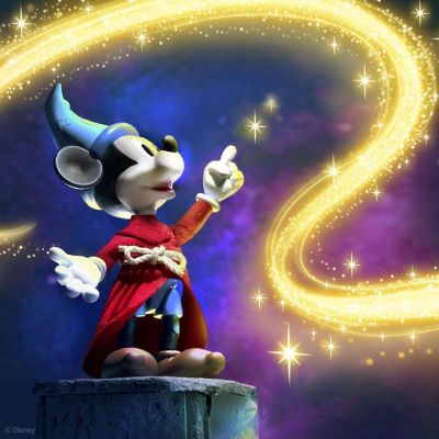 Disney Fantasia Sorcerer's Apprentice Mickey Mouse Ultimates Action Figure Super7 Image 1