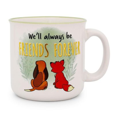 Disney Fox and the Hound "Friends Forever" Ceramic Camper Mug  Holds 20 Ounces Image 1