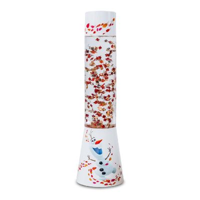 Disney Frozen 2 Olaf Glitter Motion Lamp  12 Inches Tall Image 1