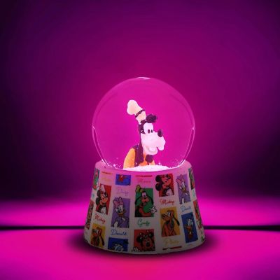 Disney Goofy 3-Inch Mini Light-Up Snow Globe Image 1