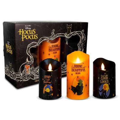 Disney Hocus Pocus LED Flickering Flameless Candles With Timers  Set of 3 Image 2