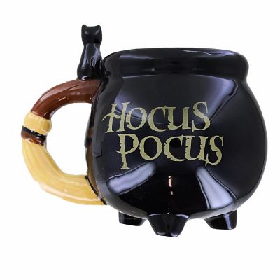 Disney Hocus Pocus Sanderson Sisters Cauldron Sculpted Ceramic Mug  20 Ounces Image 1