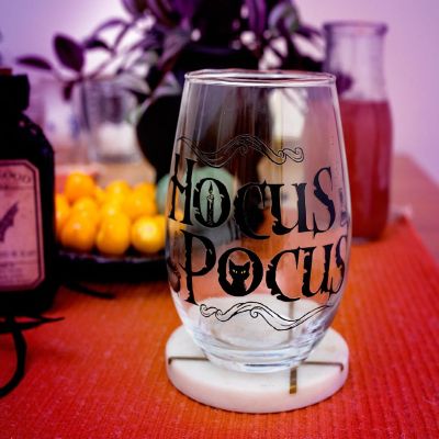 Disney Hocus Pocus Teardrop Stemless Wine Glass  Holds 20 Ounces Image 3