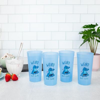 Disney Lilo & Stitch 4-Piece Color-Change Plastic Cup Set  Each Holds 15 Ounces Image 2