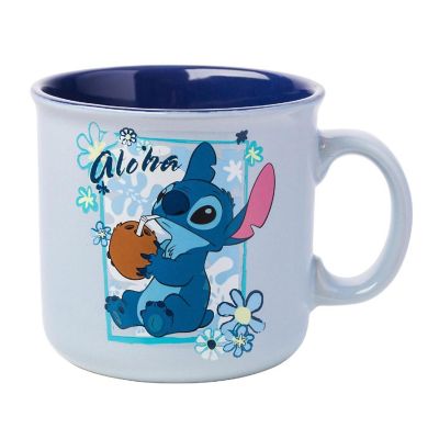 Disney Lilo &amp; Stitch Coconut 20oz Ceramic Camper Mug Image 1