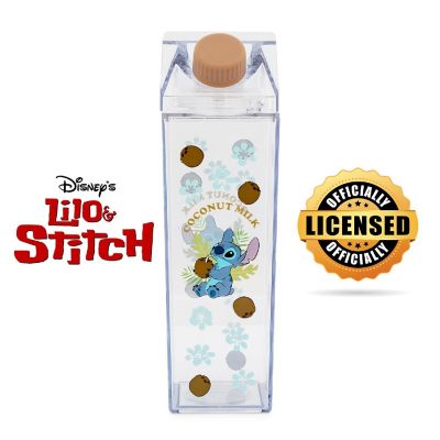 Disney Lilo & Stitch Coconuts Plastic Milk Carton Bottle  Holds 16 Ounces Image 1