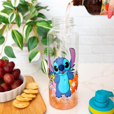 Disney Lilo & Stitch Flowers 32-Ounce Twist Spout Water Bottle And Sticker Set Image 3