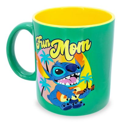 Disney Lilo & Stitch "Fun Mom" Ceramic Mug  Holds 20 Ounces Image 1