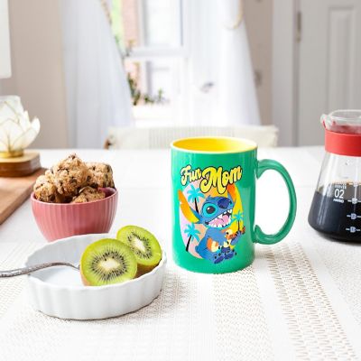 Disney Lilo & Stitch "Fun Mom" Ceramic Mug  Holds 20 Ounces Image 2
