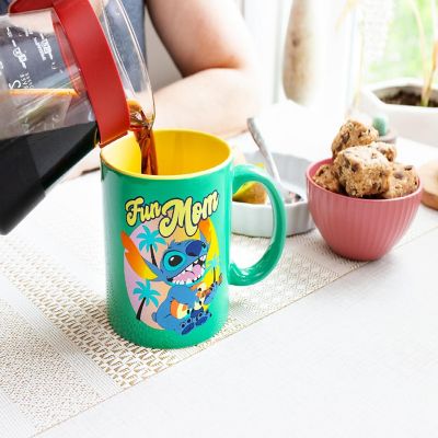 Disney Lilo & Stitch "Fun Mom" Ceramic Mug  Holds 20 Ounces Image 3
