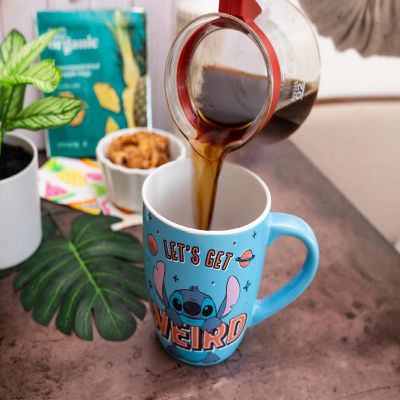 Disney Lilo & Stitch "Get Weird" Ceramic Mug  Holds 25 Ounces Image 2