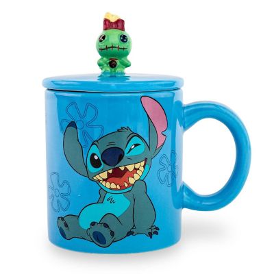 Disney Lilo & Stitch "Ohana Means Family" Ceramic Mug With Lid  Holds 18 Ounces Image 1