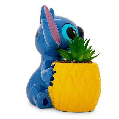 Disney Lilo & Stitch Pineapple 6-Inch Planter With Artificial Succulent Image 2