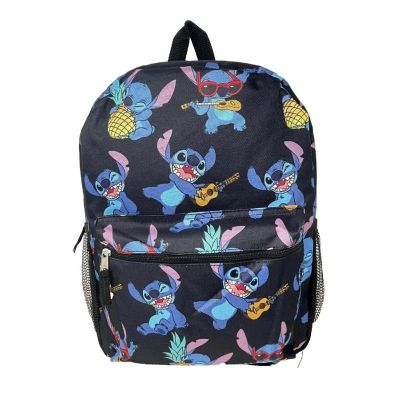 Disney Lilo & Stitch Pineapple & Guitar Print 16 Inch Kids Backpack Image 1