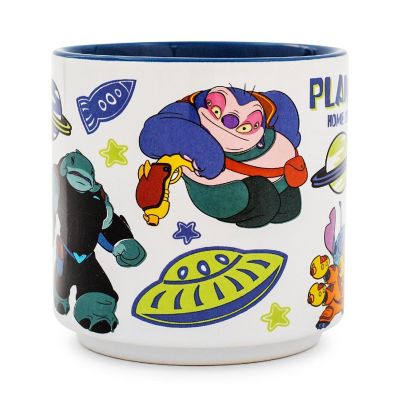 Disney Lilo &amp; Stitch Planet Turo Single Stackable Ceramic Mug Holds 13 Ounces Image 1