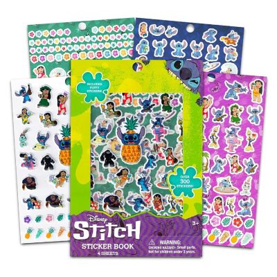 Disney Lilo & Stitch Sticker Book  4 Sheets  Over 300 Stickers Image 1