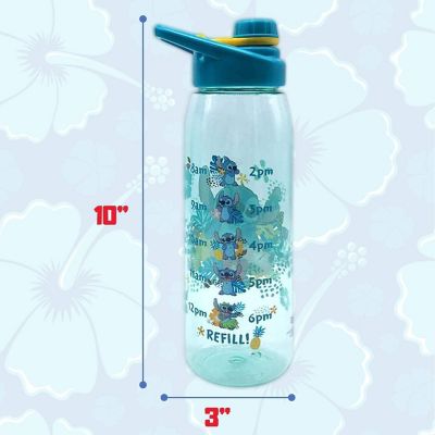 Disney Lilo & Stitch Tropical Water Bottle With Time Table  Holds 28 Ounces Image 3
