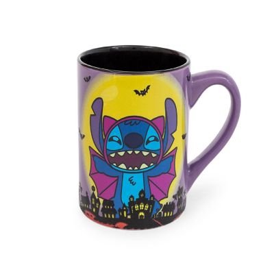 Disney Lilo & Stitch Vampire Ceramic Glitter Mug  Holds 14 Ounces Image 1