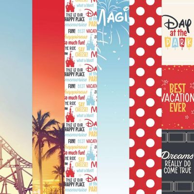 Disney Magic Memories 12 x 12 Scrap Paper Set - 9 Sheets Image 1