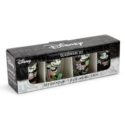 Disney Mickey and Minnie Mouse Rainbow 2-Ounce Mini Shot Glasses  Set of 4 Image 1